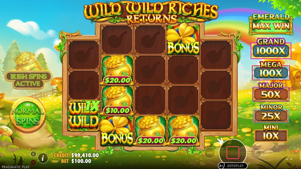 Wild Wild Riches Returns Irish Spins Wild Wild Riches Returns Irish Spins